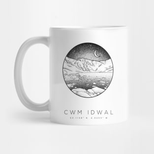 Cwm Idwal - Snowdonia, North Wales Dotwork Mug